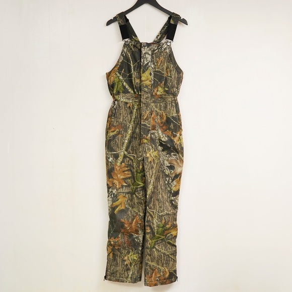 Jerzees Other - Jerzees Outdoors Camo Overalls Youth XL Big Woods Camouflage Leaves Tree Hunting